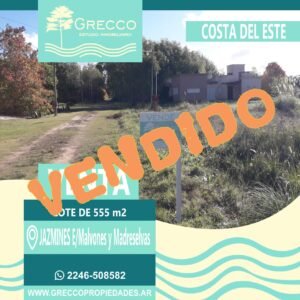 Lote Costa del Este ¡VENDIDO!