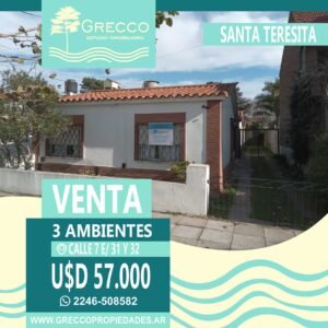 Casa en Santa Teresita 7 e/ 31 y 32